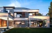 Projekt domu Willa Floryda 4 – wizualizacja od strony ogrodu 1