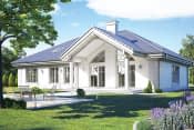 Projekt domu Rezydencja Parkowa 3 C – wizualizacja od strony ogrodu