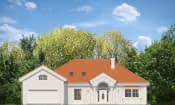 Projekt domu Rezydencja Parkowa 3 D – elewacja frontowa