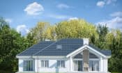 Projekt domu Willa Parkowa B – elewacja ogrodowa