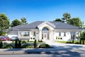 Projekt domu Willa Parkowa 6 – wizualizacja od frontu 2