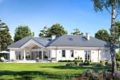 Projekt domu Willa Parkowa 6 – wizualizacja od strony ogrodu 2