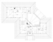 Projekt domu Willa Parkowa 6 – wizualizacja 3D rzutu poddasza