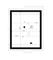 Projekt domu Zosia 4 – wizualizacja 3D rzutu strychu
