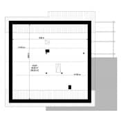 Projekt domu Zosia 7 – wizualizacja 3D rzutu strychu