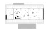 Projekt domu Wymarzony 4 – wizualizacja 3D rzutu strychu