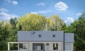 Projekt domu Wymarzony 9 – elewacja frontowa
