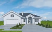 Projekt domu Dom na Parkowej 7 B – widok bryły domu 1