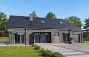 Projekt domu Wymarzony 9 B – wizualizacja od frontu 2