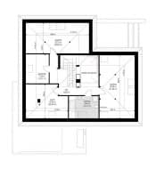 Projekt domu Hiacynt – wizualizacja 3D rzutu poddasza 1