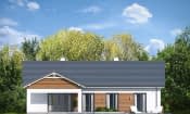 Projekt domu Parterowy 4 wariant C – elewacja ogrodowa