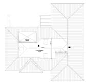 Projekt domu Willa Parterowa wariant D – wizualizacja 3D rzutu strychu