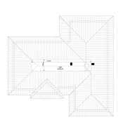 Projekt domu Willa Parterowa 2 wariant D – wizualizacja 3D rzutu strychu