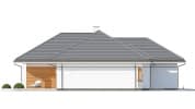 Projekt domu Willa Parterowa 2 wariant C – elewacja boczna 1