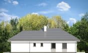 Projekt domu Willa Parterowa 2 wariant B – elewacja boczna 1