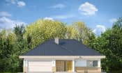 Projekt domu Doskonały 2 wariant F – elewacja frontowa