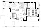 Projekt domu Willa Floryda 5 – wizualizacja 3D rzutu parteru