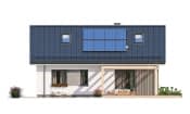 Projekt domu Kasia 7 – elewacja ogrodowa