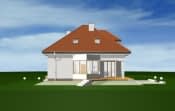 Projekt domu Ekonomiczny – widok bryły domu 1