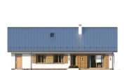 Projekt domu Ekonomiczny 3 – elewacja ogrodowa