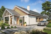 Projekt domu Dom na Południowej 2 – wizualizacja od frontu 2