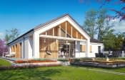 Projekt domu Sielanka 4 – wizualizacja od strony ogrodu 2