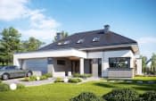 Projekt domu Hiacynt 3 – wizualizacja od frontu 3