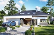 Projekt domu Hiacynt 4 – wizualizacja od frontu 2