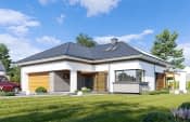 Projekt domu Hiacynt 5 – wizualizacja od frontu 3