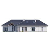 Projekt domu Willa Parkowa 6 modern A – elewacja ogrodowa
