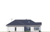 Projekt domu Willa Parkowa 6 modern A – elewacja 2