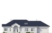 Projekt domu Willa Parkowa 8 B – elewacja frontowa