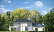 Projekt domu Rezydencja z Widokiem wariant C – elewacja ogrodowa