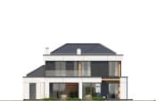 Projekt domu Willa Floryda 6 wariant B – elewacja ogrodowa