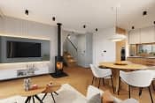 Projekt domu Przyjemny 2 – wnętrze domu – salon 3
