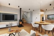 Projekt domu Przyjemny 3 – wnętrze domu – salon 3