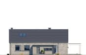 Projekt domu Wymarzony 9 C – elewacja ogrodowa