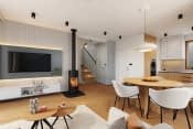 Projekt domu Przyjemny 4 – wnętrze domu – salon 3
