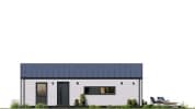 Projekt domu MG 2 wariant 15 B – elewacja frontowa