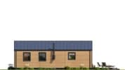 Projekt domu MG 2 wariant 15 B drewniany – elewacja ogrodowa