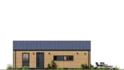 Projekt domu MG 2 wariant 15 drewniany – elewacja frontowa