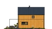 Projekt domu MG 3 wariant 18 drewniany – elewacja ogrodowa